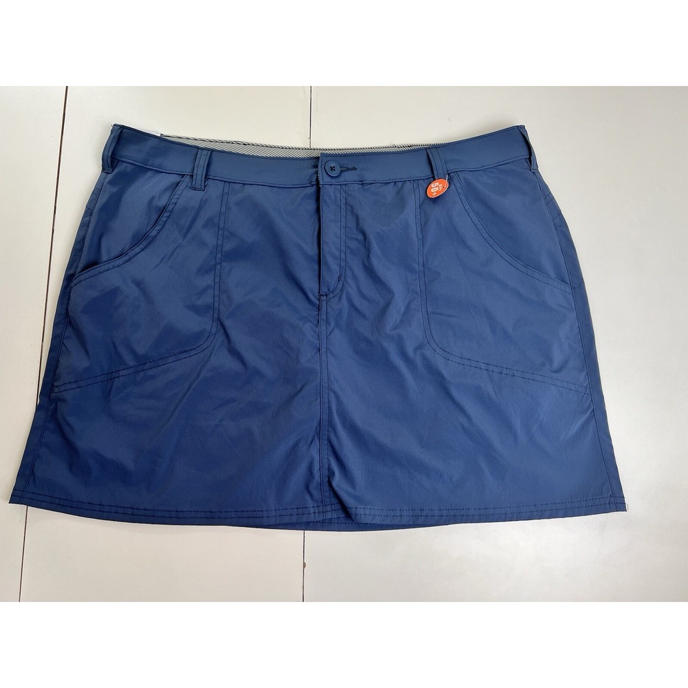 World Wide Sportsman Blue Cargo Skirt Skort Active Fishing size 18 NWT
